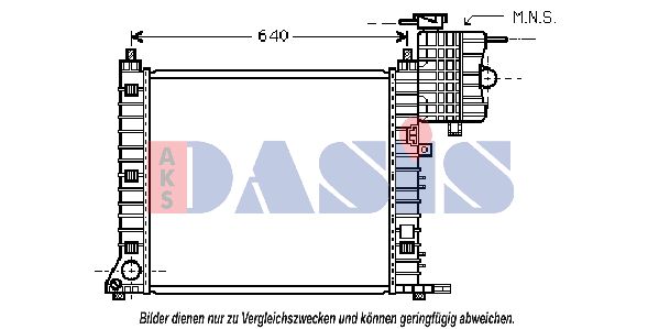 AKS DASIS Radiators, Motora dzesēšanas sistēma 120070N